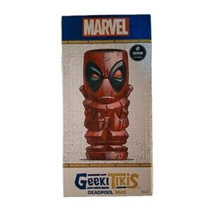 Marvel Comics Deadpool Geeki Tiki Ceramic Bar Mug 2018 Retired Model Really Cool